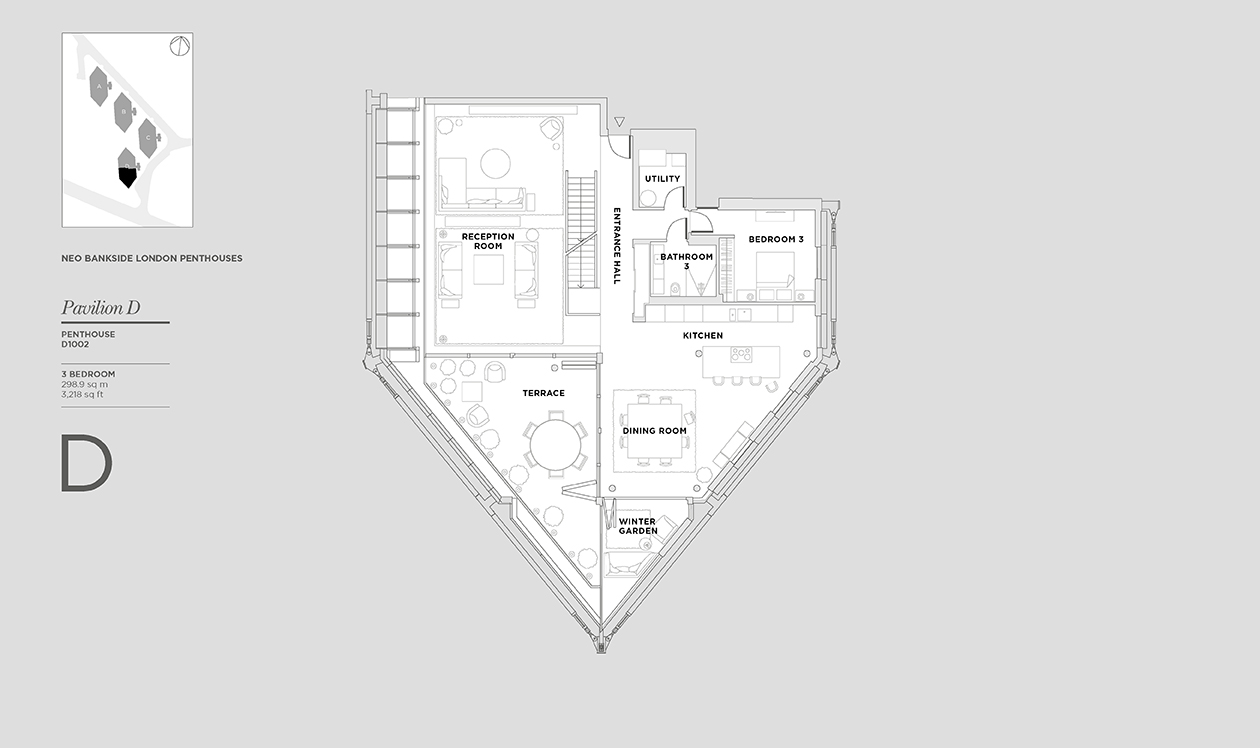 Floorplans to an Exclusive London Penthouse